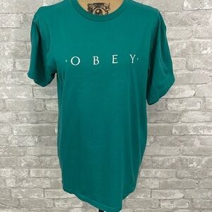 Obey Green Short Sleeve Tee